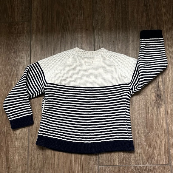 BabyGap Knit Sweater Cream & Navy Size 6-12m - Picture 6 of 7